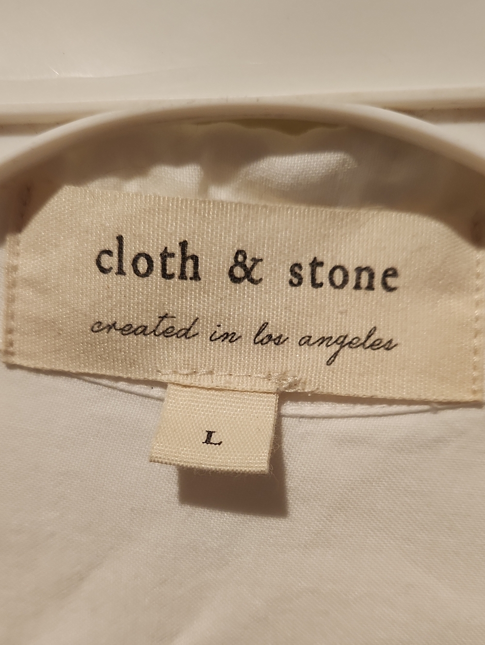 ❤️ ANTHROPOLOGIE CLOTH & STONE SHIRT TAIL BUTTON DOWN TOP / SHIRT, LARGE - Picture 4 of 6